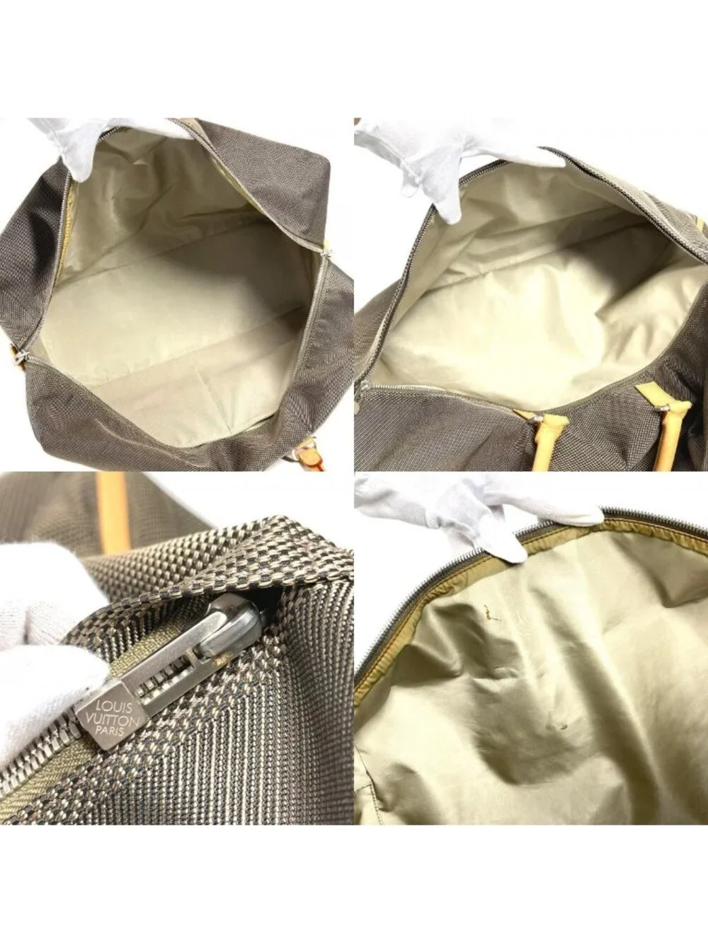 Louis Vuitton Boston Bag Souverain Damier Geant Canvas Tail Khaki